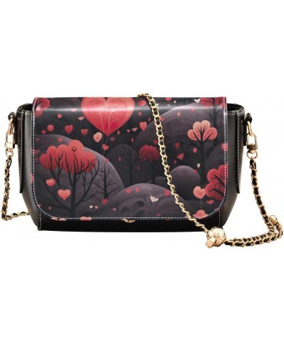 Valentine's Day Romantic Tree Crossbody Bag for Women Girls,Leather Cross Body Purses Chain Strap Handbags Shoulder Bag $17.6...