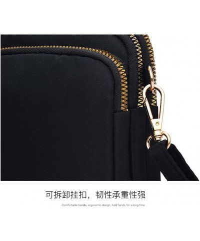 Small Size Nylon Crossbody Bag for Women Mobile Phone Pouch Handbag Casual Purse Yellow $13.32 Crossbody Bags