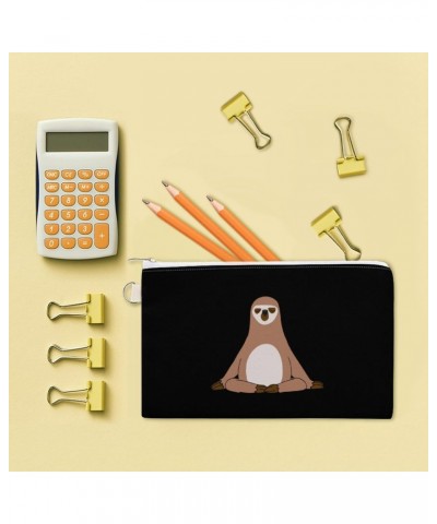 Yoga Sloth Canvas Wallet Slim Wristlets Bag Credit Card Clutch Purses $10.10 Wristlets