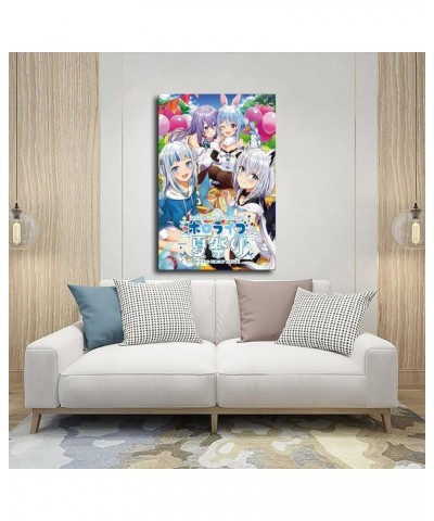 Hololive Gawr Gura Moona Hoshinova Shirakami Fubuki Usada Pekora Poster Canvas Poster Wall Art Decor Print Picture Paintings ...