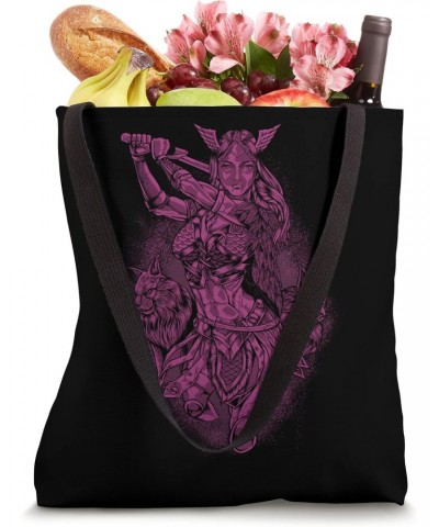 With Norwegian Forest Cats - Viking Love Goddess Freya Tote Bag $14.70 Totes