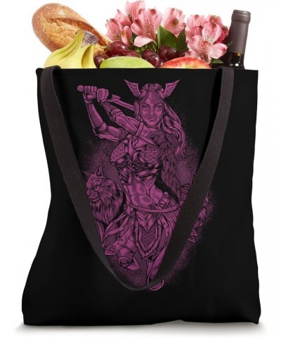 With Norwegian Forest Cats - Viking Love Goddess Freya Tote Bag $14.70 Totes