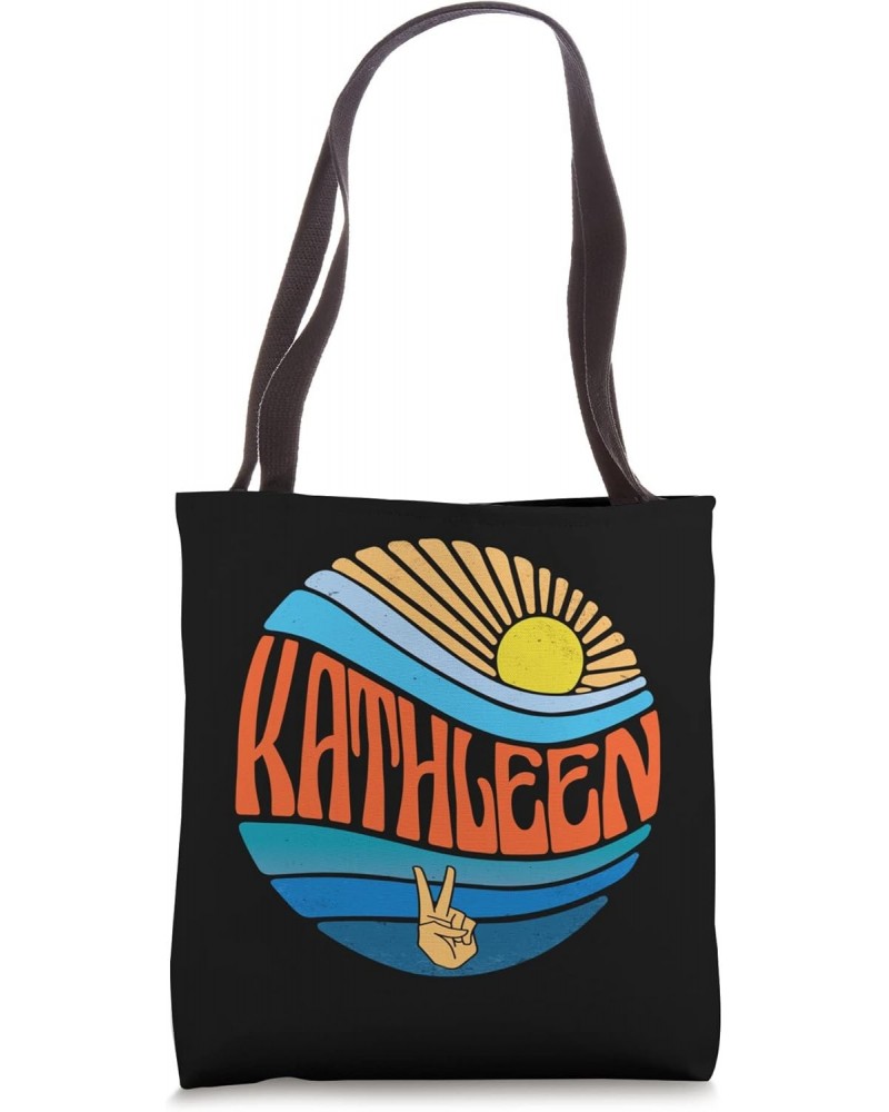 Kathleen Shirt Vintage Sunset Kathleen Groovy Tie Dye Tote Bag $13.90 Totes