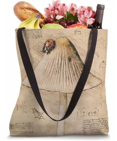 Mushroom Retro Drawing Sketch Tote Bag $9.50 Totes