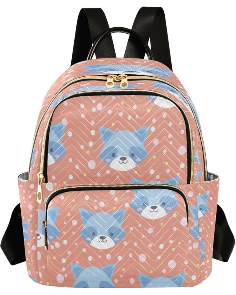 Women Backpack Purse Blue Raccoon Fashion Shoulder Bags Travel Backpack Small Daypacks S Medium $13.26 Backpacks