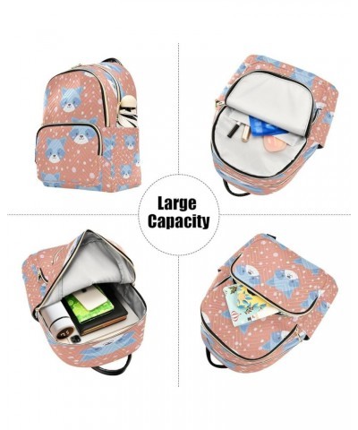 Women Backpack Purse Blue Raccoon Fashion Shoulder Bags Travel Backpack Small Daypacks S Medium $13.26 Backpacks