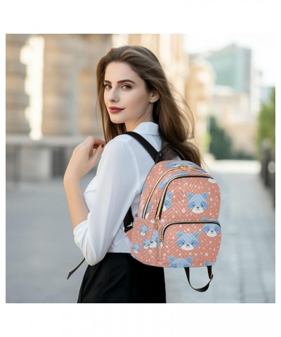 Women Backpack Purse Blue Raccoon Fashion Shoulder Bags Travel Backpack Small Daypacks S Medium $13.26 Backpacks