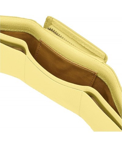 Women's Clasp Yellow/Ivory Stitched [Yellow] 40911 $49.66 Wallets