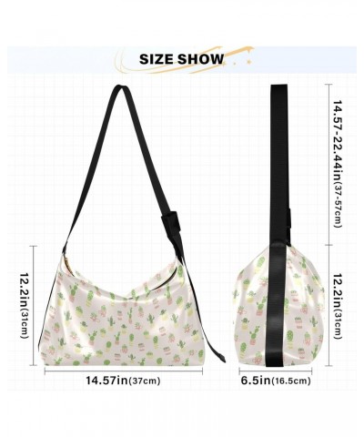 Cute Cactus Pot Girls Crossbody Sling Bag Trendy Womens Bags Crossbody Over The Shoulder Bag $17.15 Hobo Bags