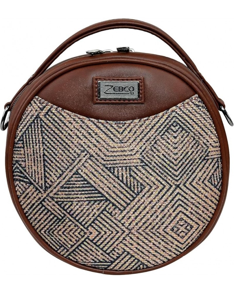 Round Sling Bag | Women Handbag | Ladies Handpurse Geo Optics $35.70 Handbags