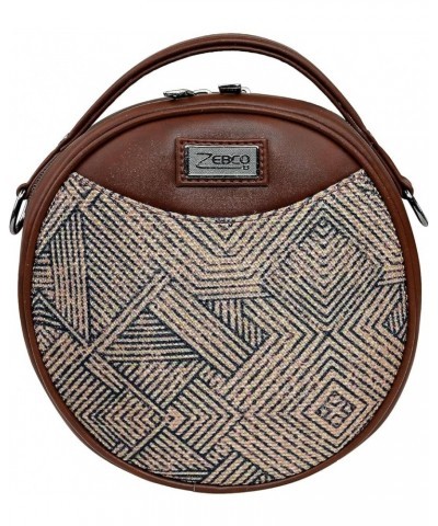 Round Sling Bag | Women Handbag | Ladies Handpurse Geo Optics $35.70 Handbags