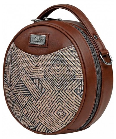 Round Sling Bag | Women Handbag | Ladies Handpurse Geo Optics $35.70 Handbags