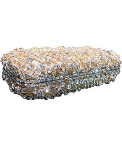 Women Luxury Rose Evening Clutch Sparkly Rhinestone Crystal Bling Bride Purse Handbag for Wedding Party Prom Banquet Green $4...