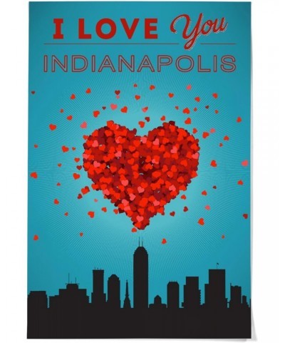 36x54 Inch Giclee Art Print Wall Decor, I Love You Indianapolis, Indiana $41.40 Totes