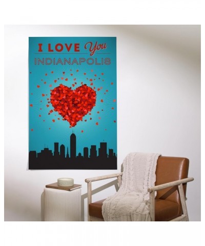 36x54 Inch Giclee Art Print Wall Decor, I Love You Indianapolis, Indiana $41.40 Totes