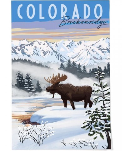 24x36 Inch Giclee Print, Breckenridge, Colorado, Moose, Winter Scene $27.49 Totes