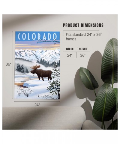 24x36 Inch Giclee Print, Breckenridge, Colorado, Moose, Winter Scene $27.49 Totes