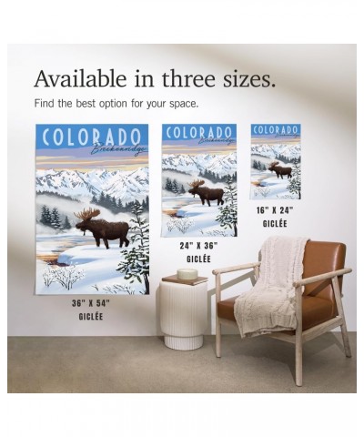 24x36 Inch Giclee Print, Breckenridge, Colorado, Moose, Winter Scene $27.49 Totes