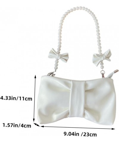 Women's Bow Bag Handbags Tote Bag Cross Body Bag for Woman All Handbag for Women Hand Bags Casual Bag White $12.68 Totes