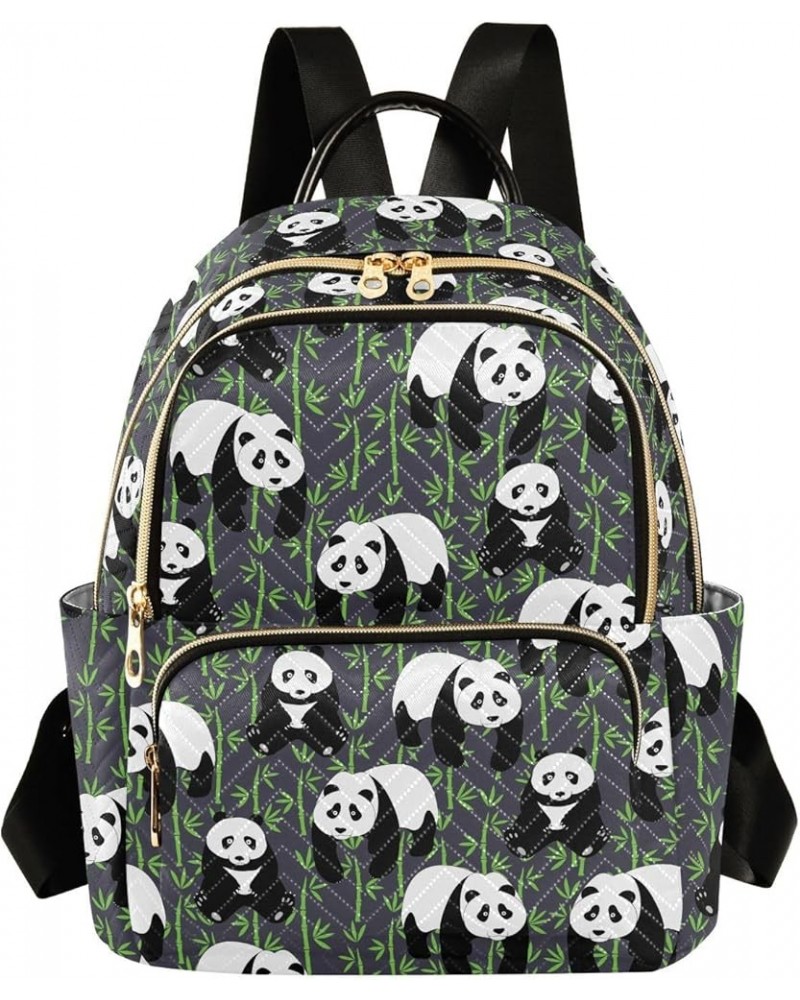 Cute Pandas Backpack Purse for Women Fashion Travel Bag Ladies Shoulder Bags Back Pack Weekend Bag,M Medium $18.89 Backpacks