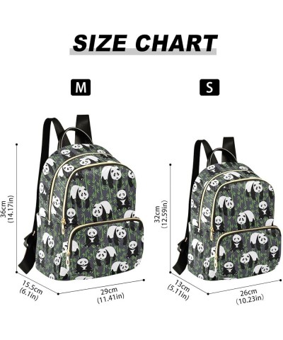 Cute Pandas Backpack Purse for Women Fashion Travel Bag Ladies Shoulder Bags Back Pack Weekend Bag,M Medium $18.89 Backpacks