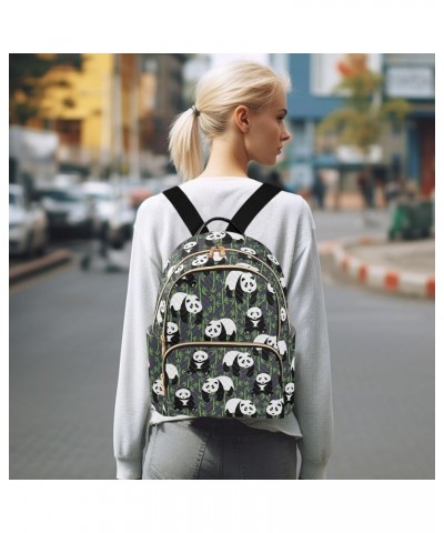 Cute Pandas Backpack Purse for Women Fashion Travel Bag Ladies Shoulder Bags Back Pack Weekend Bag,M Medium $18.89 Backpacks