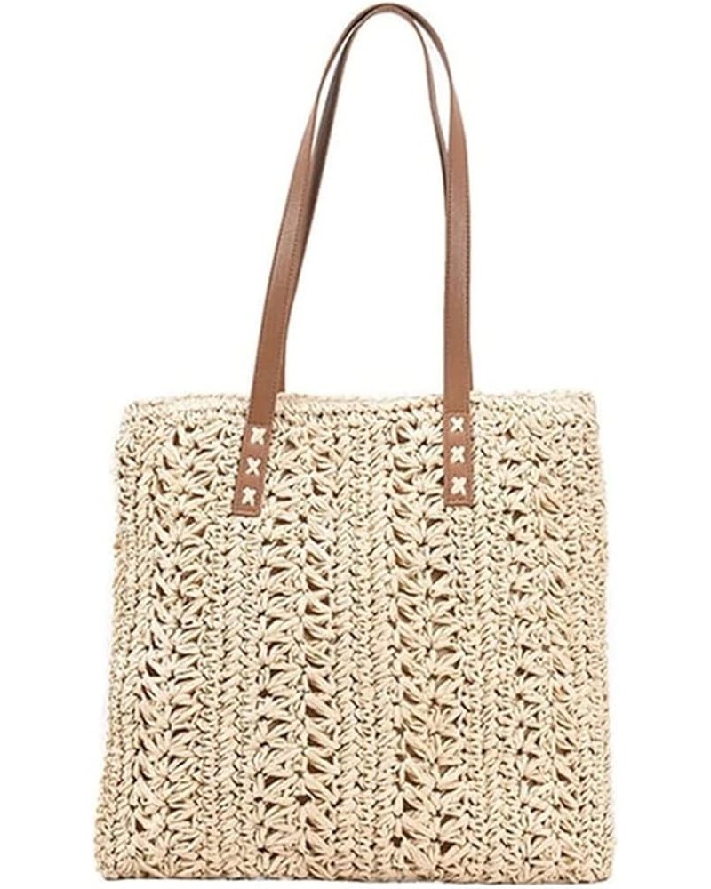 Woven Underarm Shoulder Bags for Women Casual Large Capacity Bohemian Beach Female Shopping Handbag (Color : A, Size : 40 * 3...