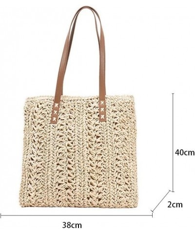 Woven Underarm Shoulder Bags for Women Casual Large Capacity Bohemian Beach Female Shopping Handbag (Color : A, Size : 40 * 3...