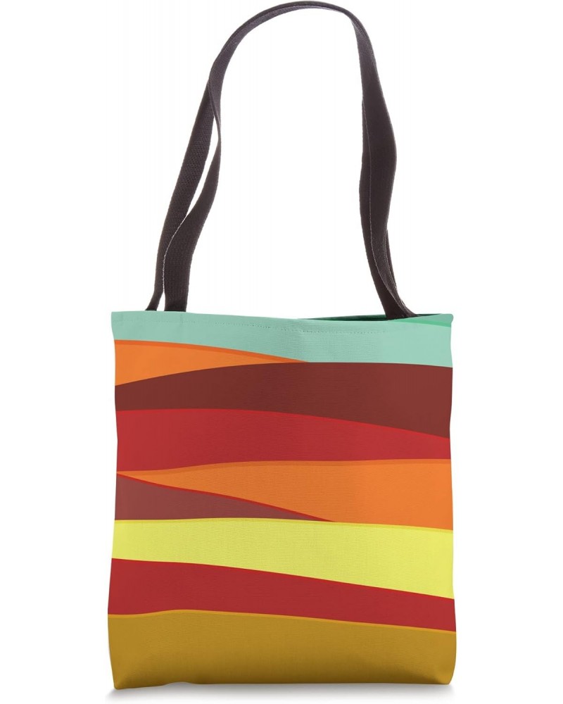 Boho Landscape Abstract Minimalist Rainbow Tote Bag $12.45 Totes