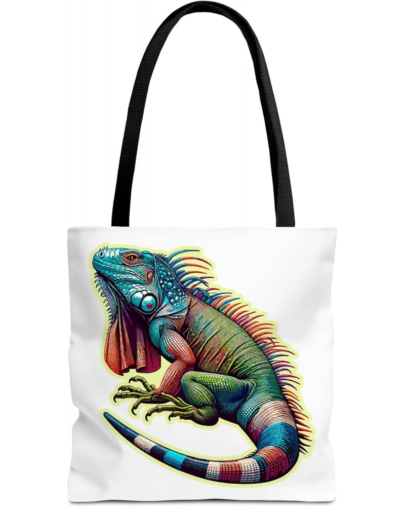 Iguana Tote Bag for Women Men Casual Tote Bag Cloth Canvas Shopping Bags with Handles Cute Bags Everyday Use 16" x 16" Aesthe...