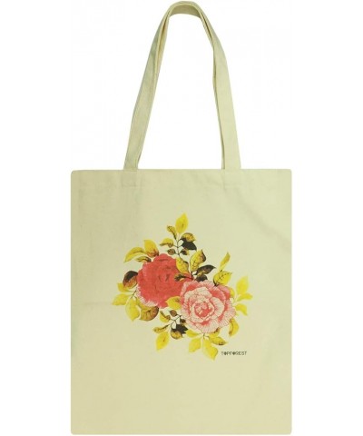 Pure Cotton Tote Bag B07039 Vintage Rose $7.76 Totes