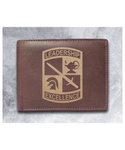 Leadership Excellence Genuine Cowhide Leather Laser Engraved Engraving Slimfold Mens Large Capacity Luxury Wallet Purse Minim...