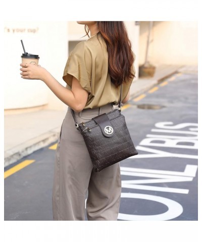 Crossbody Bags for women, Signature Crossover bag Adjustable strap Messenger Cross body handbag Purse A Sarah Chocolate $13.3...