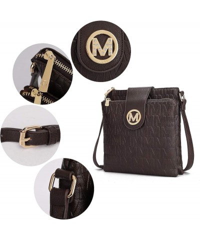 Crossbody Bags for women, Signature Crossover bag Adjustable strap Messenger Cross body handbag Purse A Sarah Chocolate $13.3...