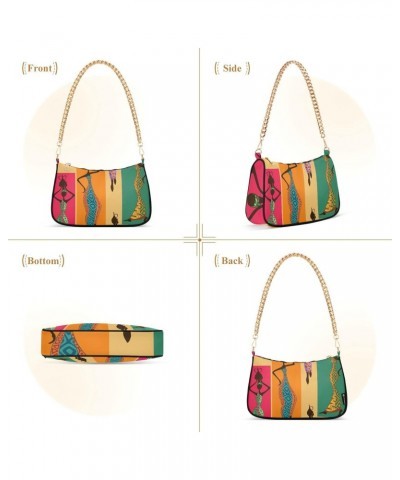 Beautiful African Women with Vases Shoulder Bags for Women Small Handbags Mini Clutch Purse $17.99 Shoulder Bags