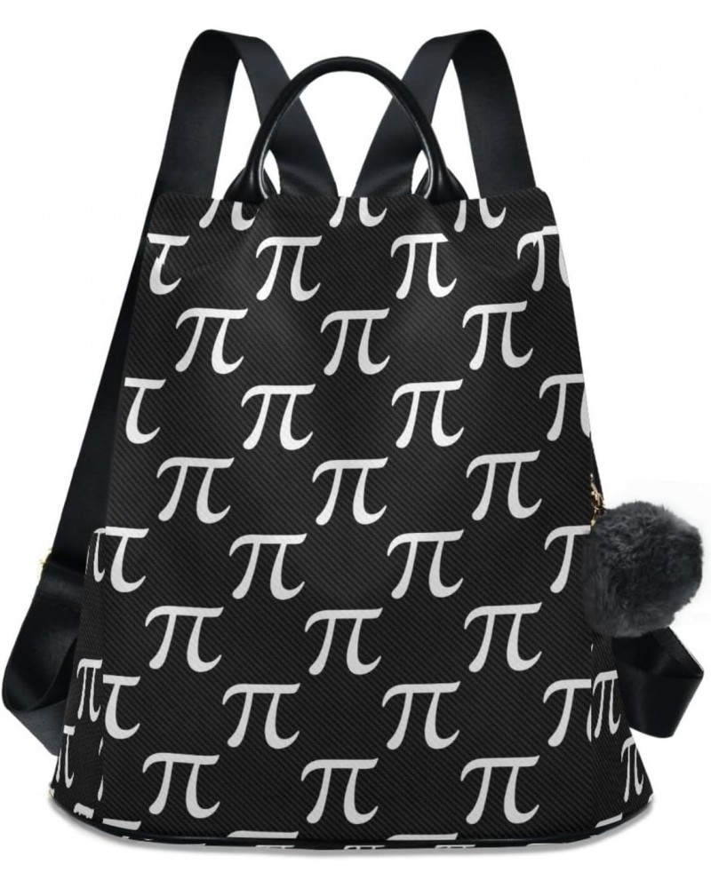 Pi Symbol Women Backpack Purse Anti-theft Casual Shoulder Bag Fashion Ladies Bags $17.60 Backpacks