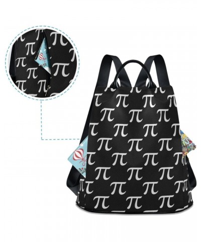 Pi Symbol Women Backpack Purse Anti-theft Casual Shoulder Bag Fashion Ladies Bags $17.60 Backpacks