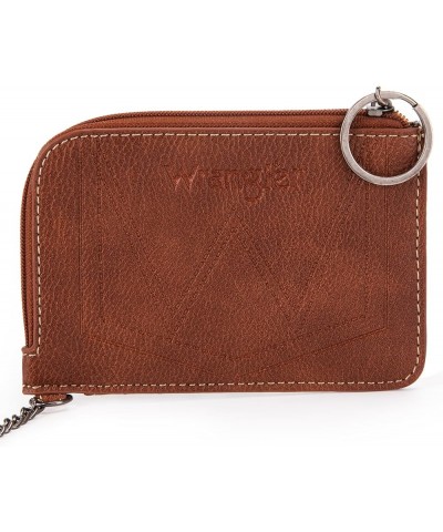 Wrangler Card Wallet for Women Boho Aztec Credit Card Holder with Zipper Pocket Aztec-Angel Denim Jean $13.24 Wallets