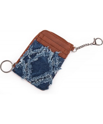 Wrangler Card Wallet for Women Boho Aztec Credit Card Holder with Zipper Pocket Aztec-Angel Denim Jean $13.24 Wallets