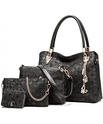 Mother-in-law bag, shoulder bag, diagonal bag, handbag, three-piece set, women's bag trend Black $18.48 Shoulder Bags