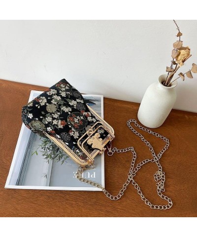 Women's  Handbags Purses Hand Phone Bag Cotton Canvas Vintage Chain Women Shoulder Crossbody En8 $21.32 Shoulder Bags