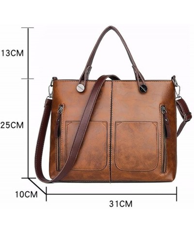 Ladies Bag Can Be Slanted Bag Can Be Handbag Santed Handbag Fashion Leather Bag Men Bags Shoulder Grey $16.48 Crossbody Bags