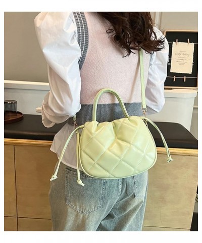 Womens Mini Bucket Bag Soft PU Leather Crossbody Bag Small Drawstring Shoulder Bags Lightweight Purse Handbags 2024 Green $14...