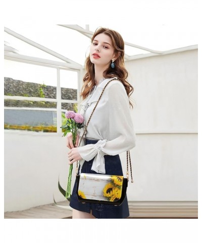 Crossbody Bags for Women Trendy Women's Black Shoulder Bag Small PU Leather Flap Cross Body Bag Handbags Pattern3 $19.26 Cros...