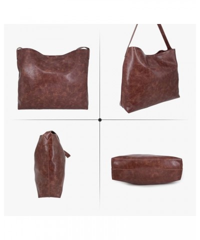 Vegan Leather Handbag for Women Fashion PU Purse Tote Hobo Handbag Over Night 99103-blown $18.80 Shoulder Bags