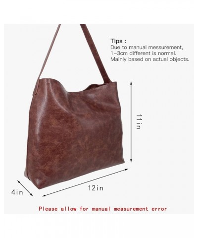 Vegan Leather Handbag for Women Fashion PU Purse Tote Hobo Handbag Over Night 99103-blown $18.80 Shoulder Bags