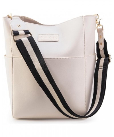 Bucket Bag for Women Crossbody Purses and Handbags Hobo Shoulder Bags Beige $10.50 Hobo Bags