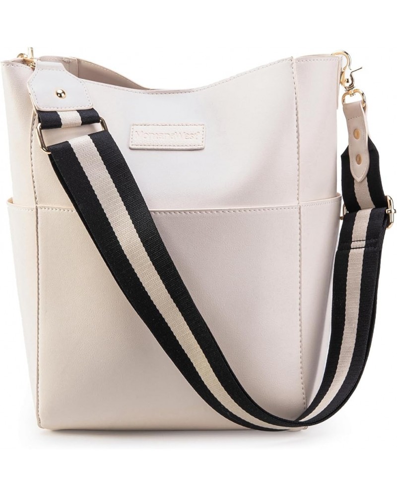 Bucket Bag for Women Crossbody Purses and Handbags Hobo Shoulder Bags Beige $10.50 Hobo Bags