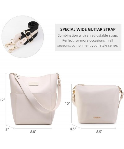 Bucket Bag for Women Crossbody Purses and Handbags Hobo Shoulder Bags Beige $10.50 Hobo Bags