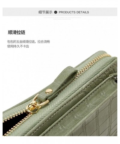 Crossbody Phone Bag for Women Crocodile Pattern Leather Ladies Cross Body Handbags Phone Clutch Purse Black $19.37 Totes